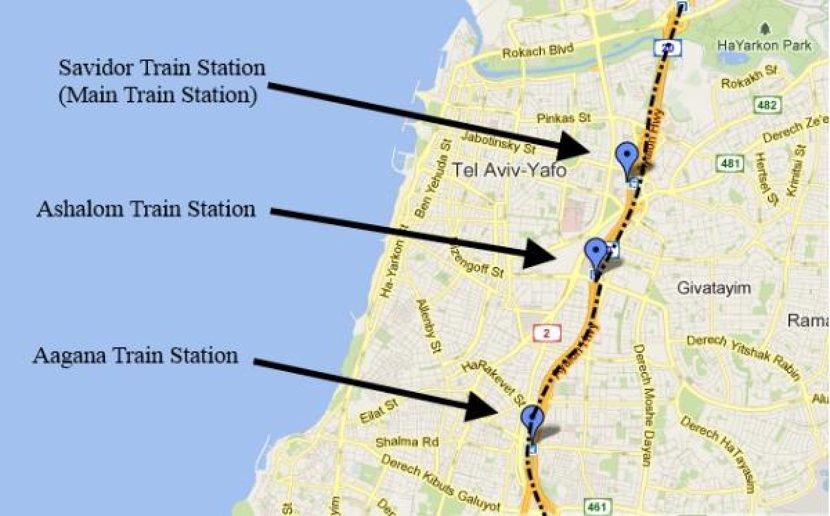 kort af sherut kort Tel Aviv
