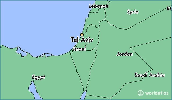 Tel Aviv á kort
