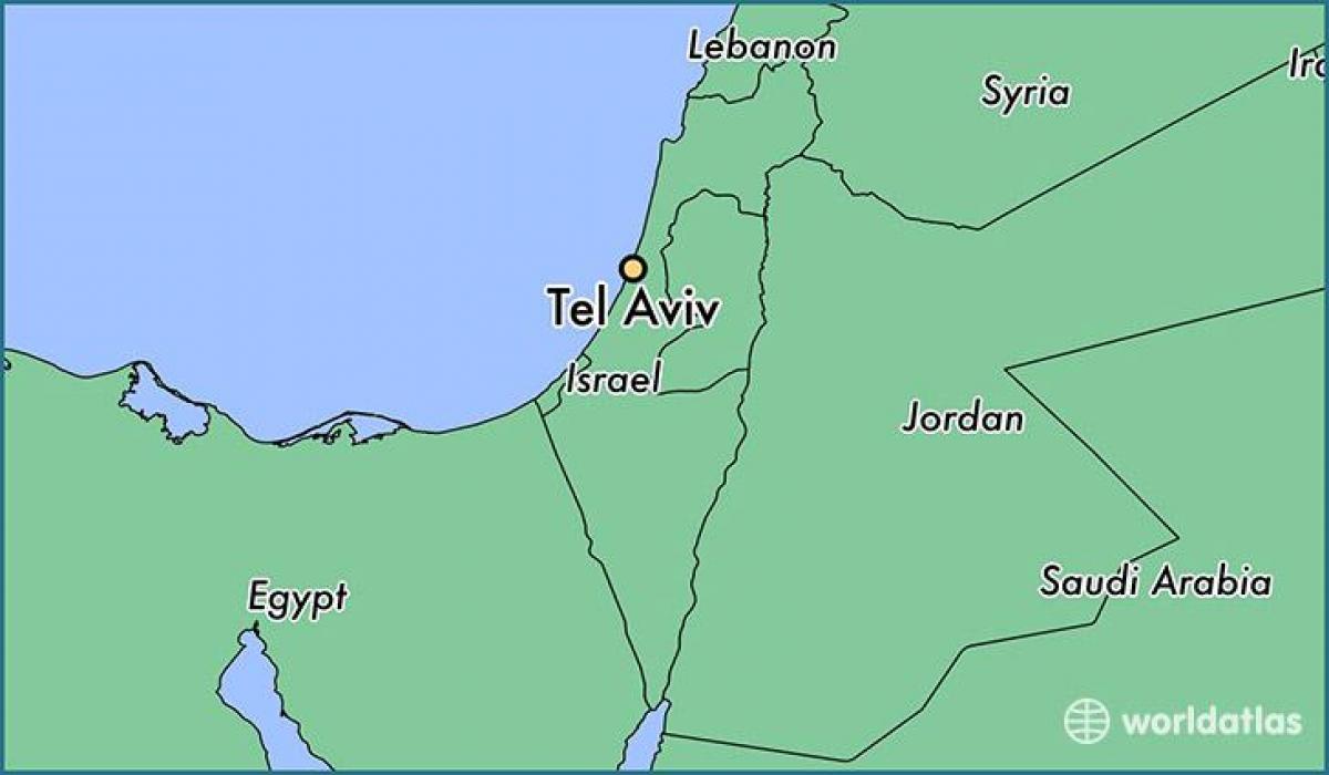kort af Tel Aviv heimi