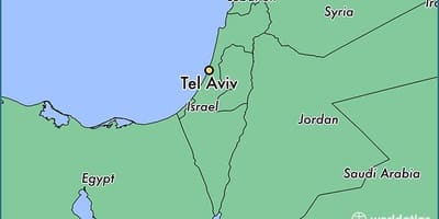 Tel Aviv á kort
