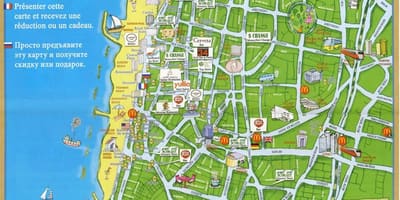 Tel Aviv staðir kort