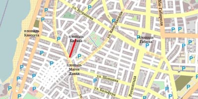 Götunni kort af Tel Aviv ísrael